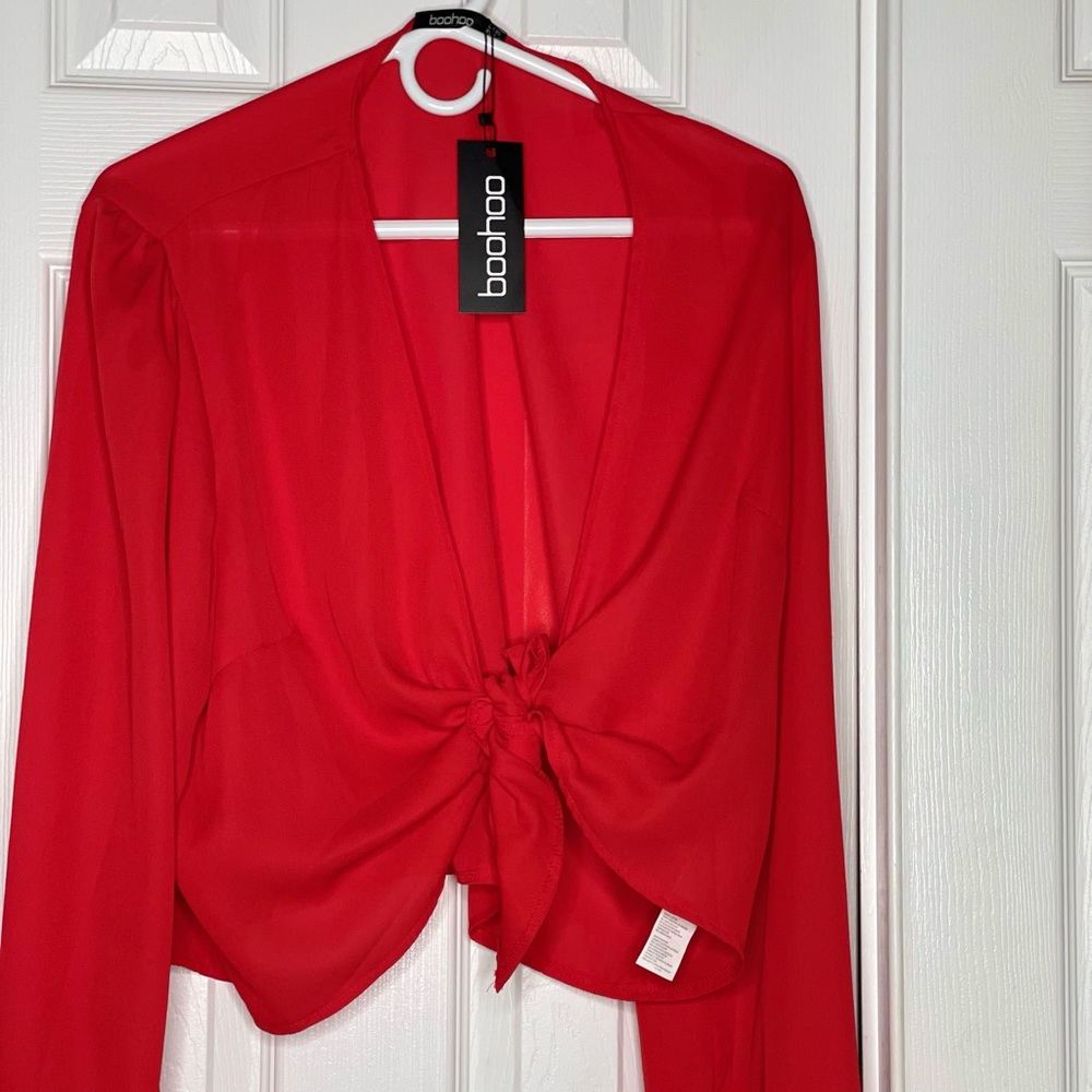 Red, size 16, never worn.